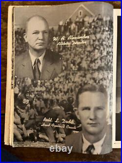 1947 Rare OIL BOWL GEORGIA TECH vs ST. MARYS football program FRANK BROYLES