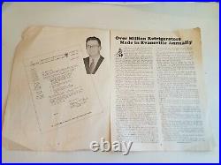 1948 Refrigerator Bowl football program w (2) Tickets Missouri Valley Evansville