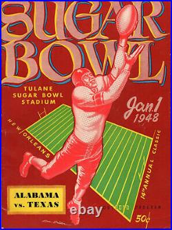 1948 Sugar Bowl & 1947 Texas-SMU football programs (Bobby Layne & Doak Walker)