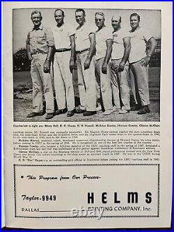 1948 Texas A&M vs SMU football program/DOAK WALKER/KYLE ROTE/At COTTON BOWL/EX+