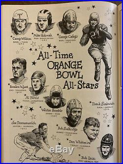 1949 Orange Bowl Georgia vs Texas Football Program Tom Landry vs John Rauch-EX+