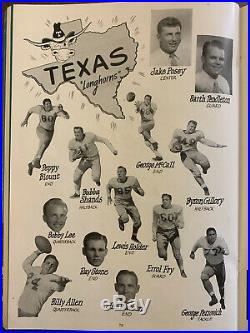 1949 Orange Bowl Georgia vs Texas Football Program Tom Landry vs John Rauch-EX+