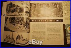 1949 Rose Bowl Football Program Northwestern California 2 Tickets Stubs Map