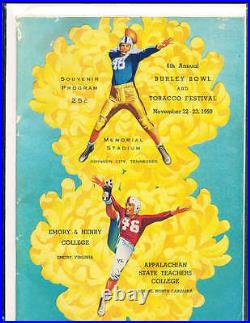 1950 11/22 Burley Bowl football program Emory & Henry vs Appalachian state