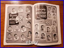 1950 5th ANNUAL GATOR BOWL FOOTBALL PROGRAM MARYLAND TERPS vs MISSOURI TIGERS
