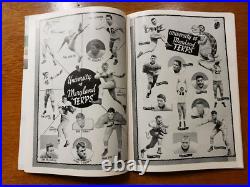 1950 5th ANNUAL GATOR BOWL FOOTBALL PROGRAM MARYLAND TERPS vs MISSOURI TIGERS