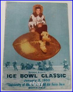 1950 Ice Bowl Program Alaska v Ladd Air Force Base Griffin Field Ex+ 68884