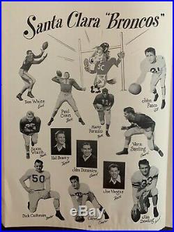 1950 Orange Bowl Kentucky vs Santa Clara football program/BEAR BRYANT/B. PARILLI