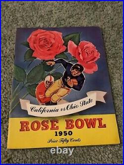 1950 Rose Bowl Football Program California Golden Bears v Ohio State Buckeyes