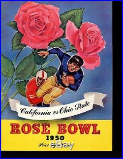 1950 Rose Bowl Program Cal Ohio State OSU NICE! LOOK