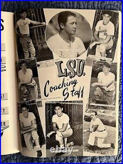 1950 Sugar Bowl Oklahoma vs LSU football program/DARRELL ROYAL/LEON HEATH