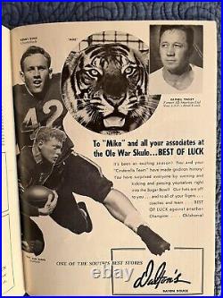 1950 Sugar Bowl Oklahoma vs LSU football program/DARRELL ROYAL/LEON HEATH