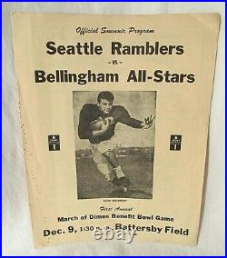 1951 Seattle Ramblers vs Bellingham All Stars Hugh McElhenny Benefit Bowl Game