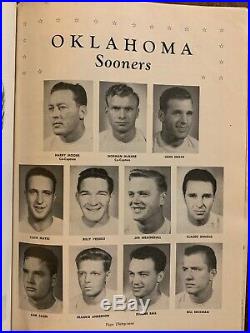 1951 Sugar Bowl Oklahoma vs Kentucky football program/SOONERS NATL CHAMPIONS
