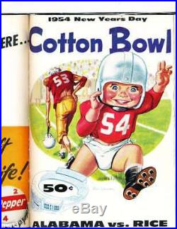 1952-1961 Cotton Bowl Football Programs hardbound sbx6