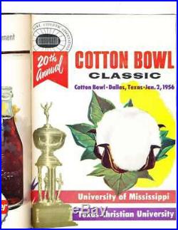 1952-1961 Cotton Bowl Football Programs hardbound sbx6