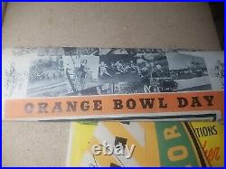 1952 Orange Bowl Football Program Lot Baylor Bears Georgia Tech Yellow Jackets