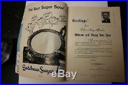 1952 Sugar Bowl Classic Program Ncaa Football Rare Maryland Vs Tennessee