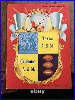 1952 Texas A&M vs Oklahoma A&M Football Program at Cotton Bowl/DALE MEINERT