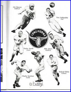 1953 Cotton Bowl Program Texas-Tennessee Longhorns Blank Volunteers