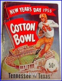 1953 Cotton Bowl Program Texas v Tennessee Richard Ochoa MVP 50891b50