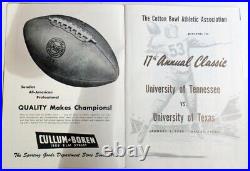 1953 Cotton Bowl Program Texas v Tennessee Richard Ochoa MVP 50891b50