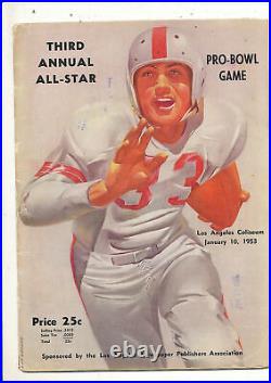 1953 third annual pro bowl football program