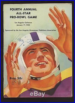 1954 4th NFL All Star Pro Bowl Game Football Program