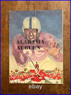 1954 Alabama vs Auburn IRON BOWLfootball program/BART STARR vs JOE CHILDRESS