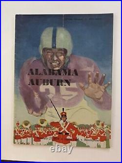1954 Iron bowl Alabama vs Auburn football program Bart Starr vs Joe Childress