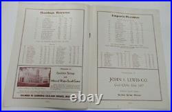 1954 Mineral Water Bowl Hastings v Emporia 11/25 Very Rare Ex 68838