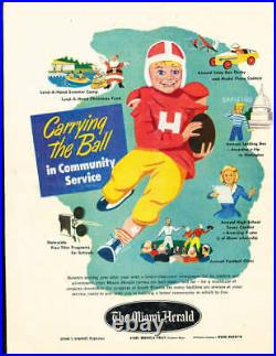1954 Orange Bowl football Program Maryland vs Oklahoma