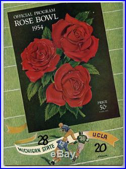 1954 Rose Bowl RARE Michigan State UCLA Football Program Spartans v Bruins