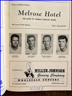 1954 Texas A&M v SMU football program/Raymond Berry/BEAR BRYANT at COTTON BOWL