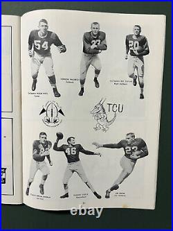 1956 Cotton Bowl Ole Miss vs TCU football program/PAIGE COTHREN vs JIM SWINK