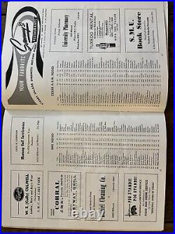 1956 Texas A&M vs S. M. U. Football program/J. David CrowithBEAR BRYANT/COTTON BOWL