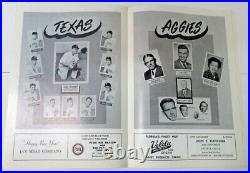 1957 Gator Bowl Program 12/28 Texas A&M v Tennessee Bear Bryant 50736b39