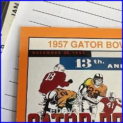 1957 Gator Bowl Texas A&M v Tennessee football Card #257