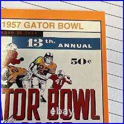 1957 Gator Bowl Texas A&M v Tennessee football Card #257