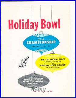 1958 12/20 Holiday Bowl Football Program NAIA Championship N. E. Oklahoma vs Nort