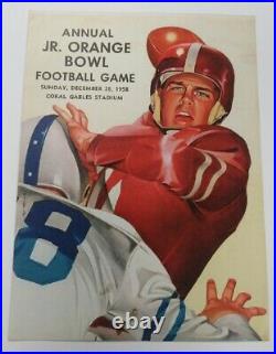1958 Junior Orange Bowl Program Coral Gables v Garland Texas Ex/MT Nice 68895