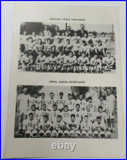 1958 Junior Orange Bowl Program Coral Gables v Garland Texas Ex/MT Nice 68895
