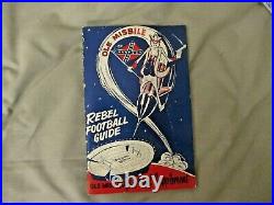 1958 OLE MISS SUGAR BOWL MEDIA GUIDE Program JOHNNY VAUGHT Yearbook 1957 College