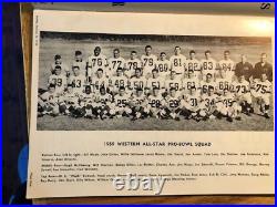1959 All-Star Pro-Bowl Football Game Program 8 PLAYER AUTOGRAPHS