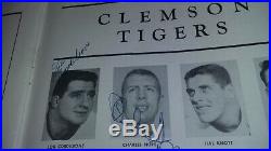 1959 SUGAR BOWL PROGRAM 1958 LSU National Champions CLEMSON Tigers SIGNED Rare