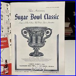 1959 Sugar Bowl Program LSU v Clemson LSU National Champs Excellent Condition