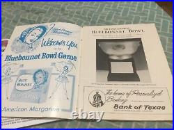 1960 2nd Bluebonnet Bowl Program/texas, Alabama Crimson Tide, Paul Bear Bryant