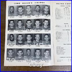 1960 Jr. Rose Bowl Game Football Program & 2 Tickets Long Beach Vs Tyler Junior