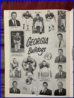 1960 Orange Bowl Georgia vs Missouri Football Program Fran Tarkenton/in MINT