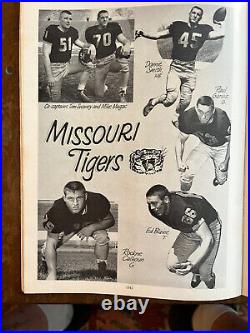1960 Orange Bowl Georgia vs Missouri football program/FRAN TARKENTON/MEL WEST